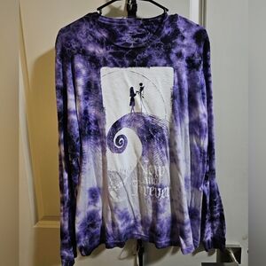Nightmare Before Christmas tie dye long sleeve